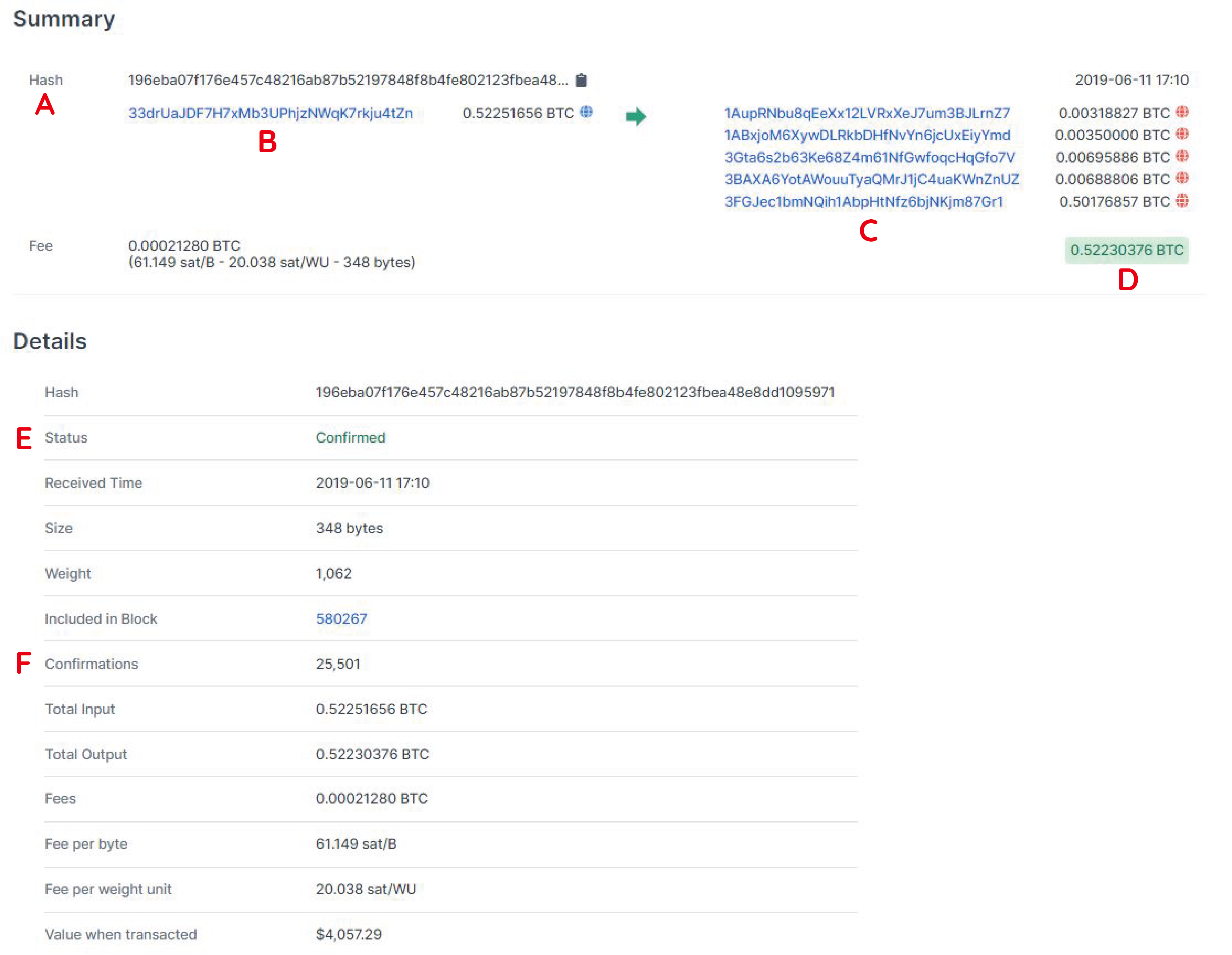 bitcoin address transaction history