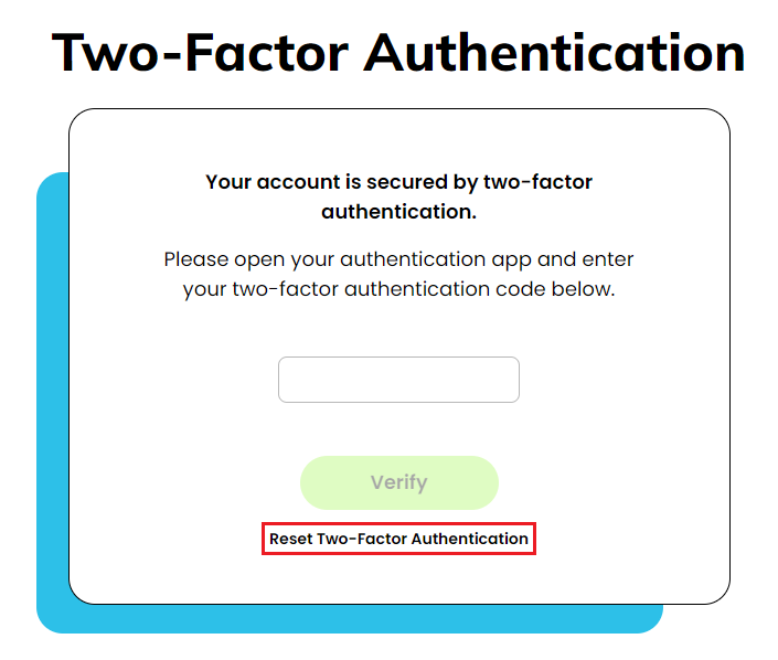 Recursive two-factor authentication issue - You need a code to get